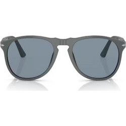 Persol PO9649S 117356 Ανδρικά Γυαλιά Ηλίου Aviator Κοκάλινα Γκρι με Μαύρο Φακό