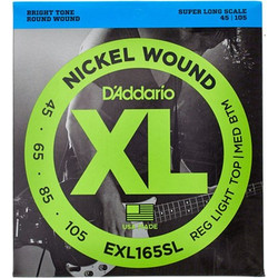 D'Addario EXL165SL Σετ 4 Χορδές Ηλεκτρικού Μπάσου Nickel Plated Steel 45-105" Mixed Tension
