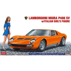 Hasegawa Lamborghini Miura P400 SV Συναρμολογούμενο Πλαστικό Μοντέλο Αυτοκίνητου 1:24