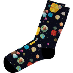 Dimisocks Do You Dare Asteroids Ανδρικές Κάλτσες Ψηλές με Σχέδια Navy Μπλε 60107