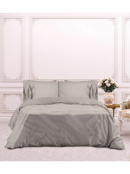 Makis Tselios Σεντόνι King Size Βαμβακοσατέν 270x290 Rihanna Silver Grey
