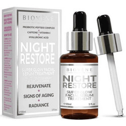 Biovene Barcelona Night Restore Ενυδατικό Serum Προσώπου με Βιταμίνη C Κολλαγόνο Προβιοτικά & Υαλουρονικό 30ml