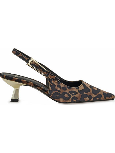 Exe Γόβες Slingback με Λεπτό Χαμηλό Τακούνι Καφέ V47003583R80