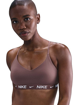 Nike Indy Αθλητικό Μπουστάκι με Χαμηλή Στήριξη Σοκολατί FD1062-502
