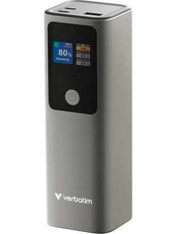 Verbatim 32269 Power Bank 27000mAh 140W με Θύρα USB-A & 2 Θύρες USB-C Quick Charge 3.0 & Power Delivery Grey