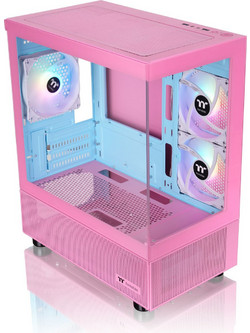 Thermaltake View 170 TG Pink Gaming Micro Tower Κουτί Υπολογιστή RGB με Πλαϊνό Παράθυρο