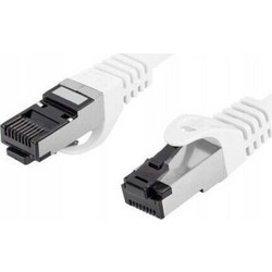 Lanberg S/FTP Cat.8.1 Καλώδιο Δικτύου Ethernet 0.25m White PCF8-10CU-0025-W