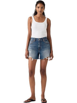 Levi's Ribcage Γυναικείο Σορτς Τζιν Ψηλόμεσο Μπλε 005DS-0000