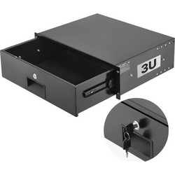 Vevor SPT-T300-3A Ράφι για Καμπίνες Rack Μεταλλικό 3U 19" 350mm