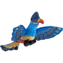 Wild Republic Rainforest Birds Great Blue Turaco 11cm