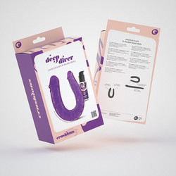 Crushious Deep Diver Διπλό Dildo 27cm Μωβ + Lubricant 50ml