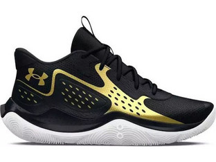 Under Armour Jet '25 Παιδικά Αθλητικά Παπούτσια για Μπάσκετ Μαύρα Χρυσά 3026634-001