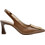 Hispanitas Γόβες Slingback Δερμάτινες με Λεπτό Χαμηλό Τακούνι Καφέ HV264850-C006