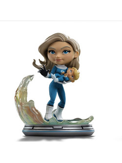 Iron Studios DC Fantastic Four Mini Co Invisible Woman and Franklin 15cm
