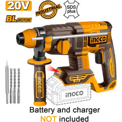 Ingco CRHLI21228 Κρουστικό Περιστροφικό Σκαπτικό Πιστολέτο Μπαταρίας 20V Solo