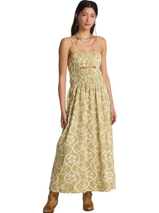 Billabong Maxi Καλοκαιρινό Καθημερινό Φόρεμα Μπεζ EBJWD00169-THW0