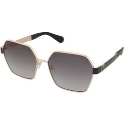 Max & Co MO0141 32B Γυναικεία Γυαλιά Ηλίου Τετράγωνα Μεταλλικά Χρυσό Μαύρο με Μαύρο Φακό