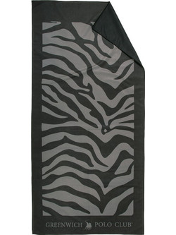 Greenwich Polo Club 5204 Πετσέτα Θαλάσσης Microfiber Μαύρη 80x170cm