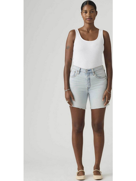 Levi's 501 Γυναικείο Σορτς Τζιν Ψηλόμεσο Γαλάζιο A9296-0008