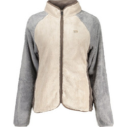 Norway Γυναικεία Ζακέτα Fleece Κοντή με Φερμουάρ Μπεζ 859903