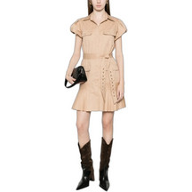 TWINSET Mini Καλοκαιρινό Καθημερινό Φόρεμα Σεμιζιέ Ταμπά 261TT201212145