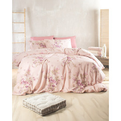 Rythmos Σετ Σεντόνια Μονά Βαμβακερά 160x260 Nova Springtime Ροζ