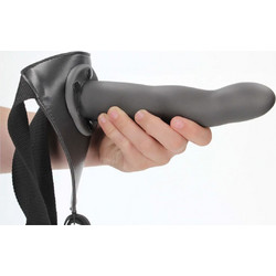 Ouch! Curved Hollow Harness Strap On με Dildo 20cm Γκρι