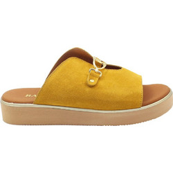 Ragazza Γυναικεία Σανδάλια Suede Κίτρινα 1188