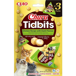 Inaba Churu Tidbits with Chicken & Dashi Flavor 36gr