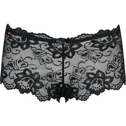 Obsessive Idilia Γυναικείο Sexy Μποξεράκι με Δαντέλα Μαύρο 5900308558980
