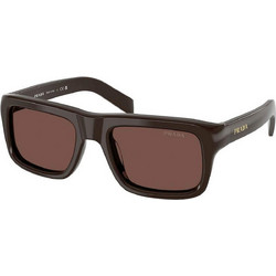 Prada PR11S 27I90W Ανδρικά Γυαλιά Ηλίου Τετράγωνα Κοκάλινα Καφέ με Καφέ Φακό