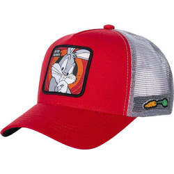 Ghetto Cartoon Bugs Bunny Ανδρικό Καπέλο Jockey με Δίχτυ Snapback Υφασμάτινο Κόκκινο