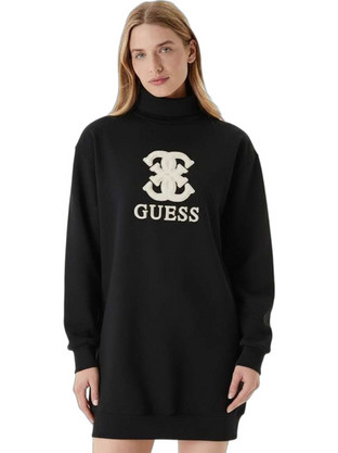 Guess Mini Καθημερινό Φόρεμα Πλεκτό Μαύρο V5YK07KCX22-JBLK