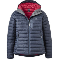 Rab Γυναικείο Μπουφάν Χειμωνιάτικο Puffer Μακρύ Navy Μπλε QDB-13-STE