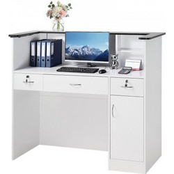 Vevor Γραφείο Reception Ξύλινο 127.5x52x110cm YBQTBSJXDLEDCR7KS001V2