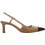 Michael Kors Γόβες Slingback Δερμάτινες με Λεπτό Χαμηλό Τακούνι Μπεζ 40R6AOMS1L-297