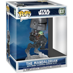Funko Pop! Star Wars 837 The Mandalorian with Grogu in Imperial Remnant AT-RT 15cm