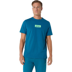 ASICS Chest Logo Tee Ανδρικό Αθλητικό T-Shirt Μπλε 2031F333-400