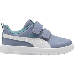Puma Courtflex V3 Παιδικά Sneakers Γκρι Βεραμάν 397642-17