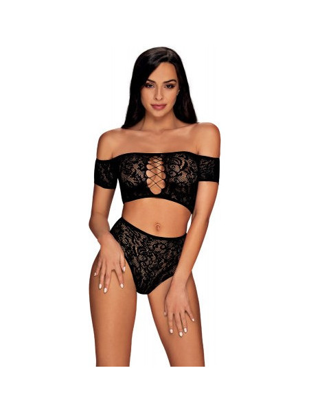 Obsessive Inessita Σετ Sexy Εσώρουχα See Through με Δαντέλα Μαύρα 59016882331