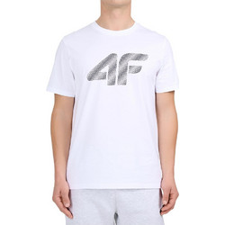 4F Ανδρικό Αθλητικό T-Shirt Λευκό 4FWMM00TTSHM3342-10S