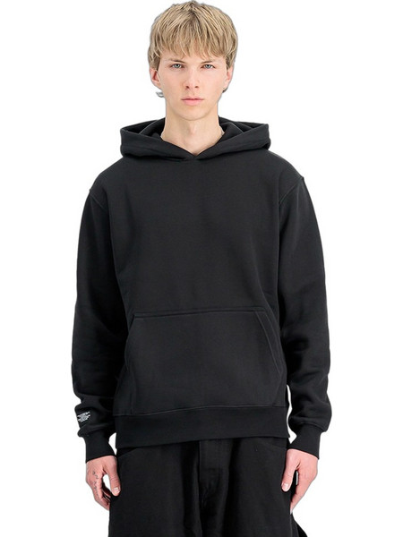 Alpha Industries Ανδρικό Φούτερ με Κουκούλα & Τσέπες Μαύρο 258333-03