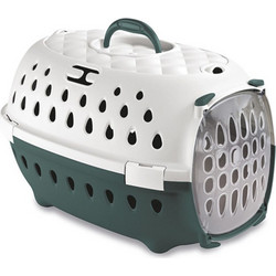 Stefanplast Travel Chic Κλουβί Μεταφοράς Σκύλου 50x34.5x32cm Λευκό Πράσινο