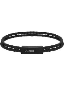 Oozoo Ανδρικό Βραχιόλι Χειροπέδα από Δέρμα & Ατσάλι SB-1059