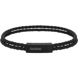 Oozoo Ανδρικό Βραχιόλι Χειροπέδα από Δέρμα & Ατσάλι SB-1059