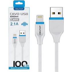 Newtop CU09 USB-A to Lightning Cable 1m White 876205