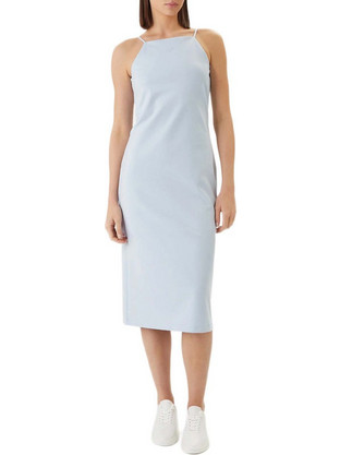 Calvin Klein Midi Καλοκαιρινό Καθημερινό Φόρεμα Γαλάζιο LV044F208G-C1O