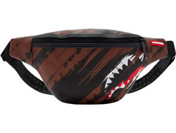 Sprayground Smeared Savvy Τσαντάκι Μέσης Αδιάβροχο Καφέ B8972