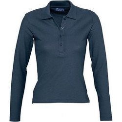 Sol's Γυναικεία Μπλούζα Polo Μακρυμάνικη Navy Μπλε 11317