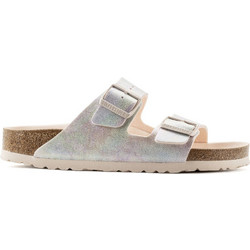 Birkenstock Arizona Δερμάτινα Γυναικεία Σανδάλια Ανατομικά Λευκά Πολύχρωμα 1021334
